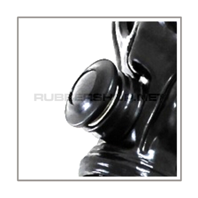 Delxue gasmask-zipper-hood HR-CH with 2 gasmask-threads and thread-cover - model PDF-D - immediately available in size L
