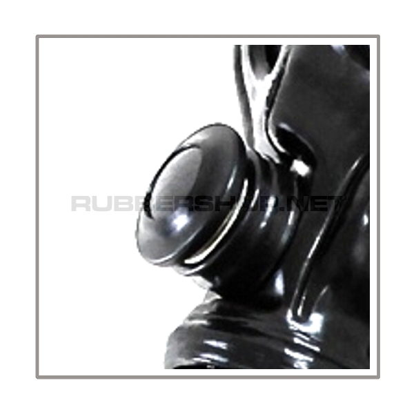 Delxue gasmask-zipper-hood HR-CH with 2 gasmask-threads and thread-cover - model PDF-D - immediately available in size L